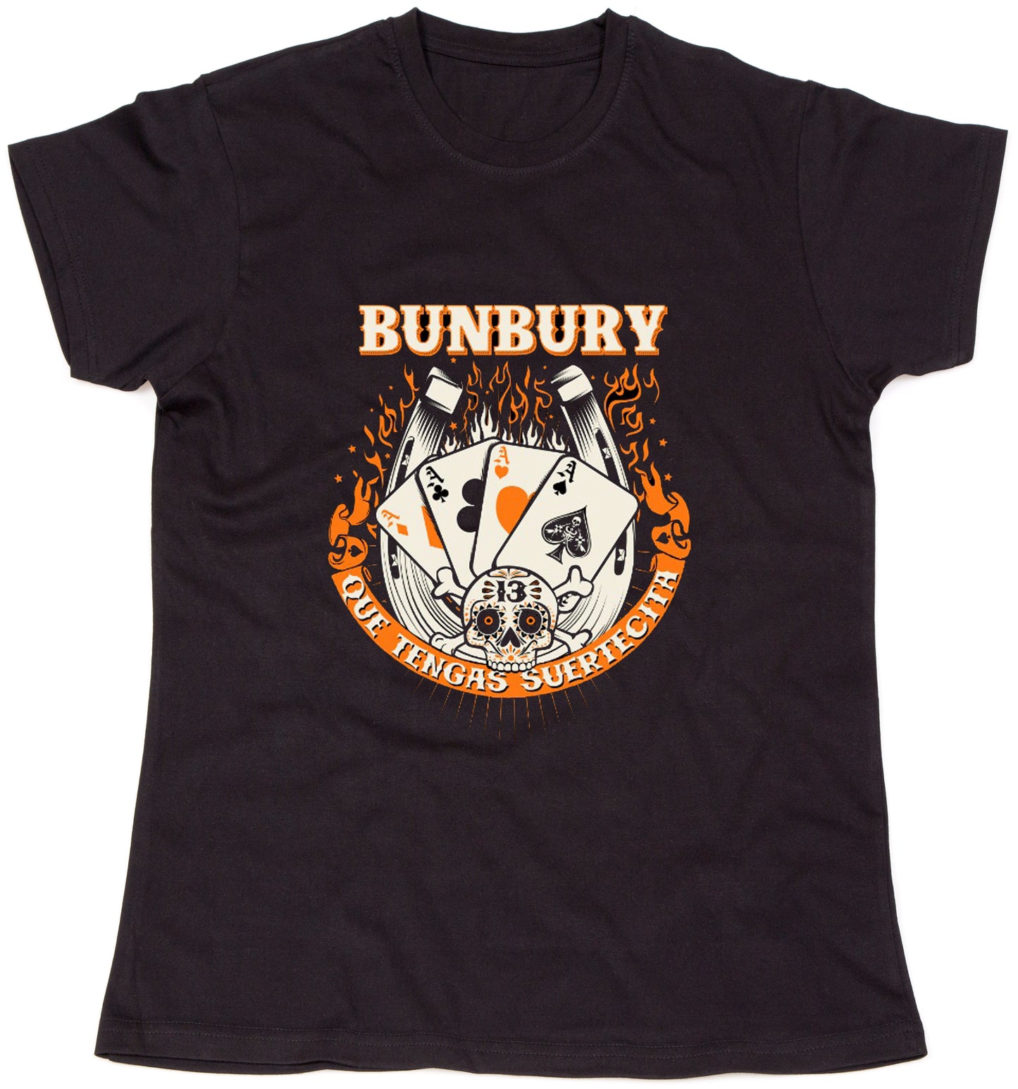CAMISETA UNISEX BUNBURY QUE TENGAS SUERTECITA